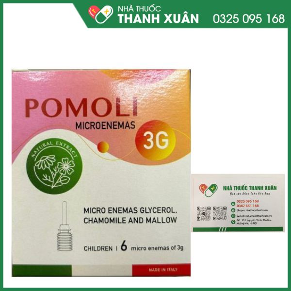 Pomoli 3g điều trị chứng táo bón